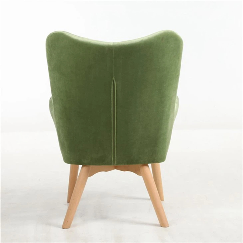 Fauteuil de canapé en simili cuir pour salon avec pieds en bois