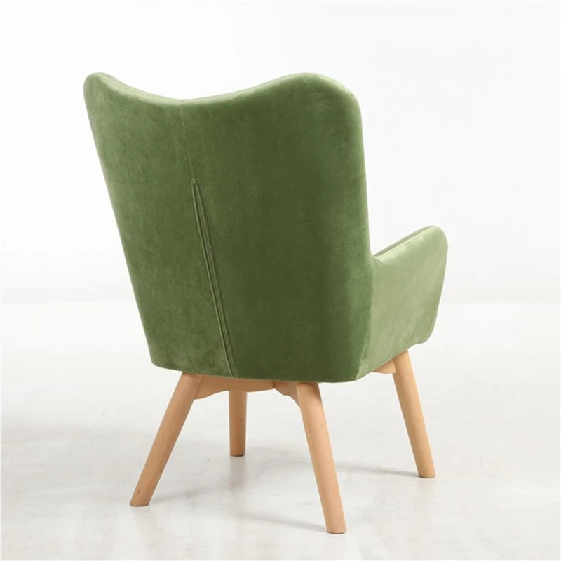 Fauteuil de canapé en simili cuir pour salon avec pieds en bois