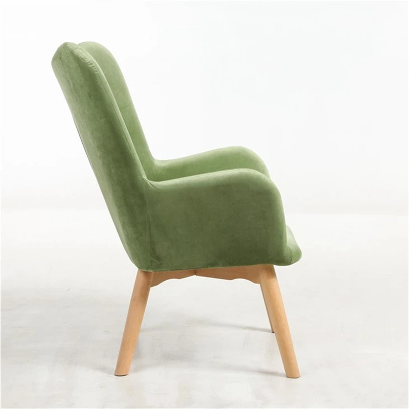 Fauteuil de canapé en simili cuir pour salon avec pieds en bois