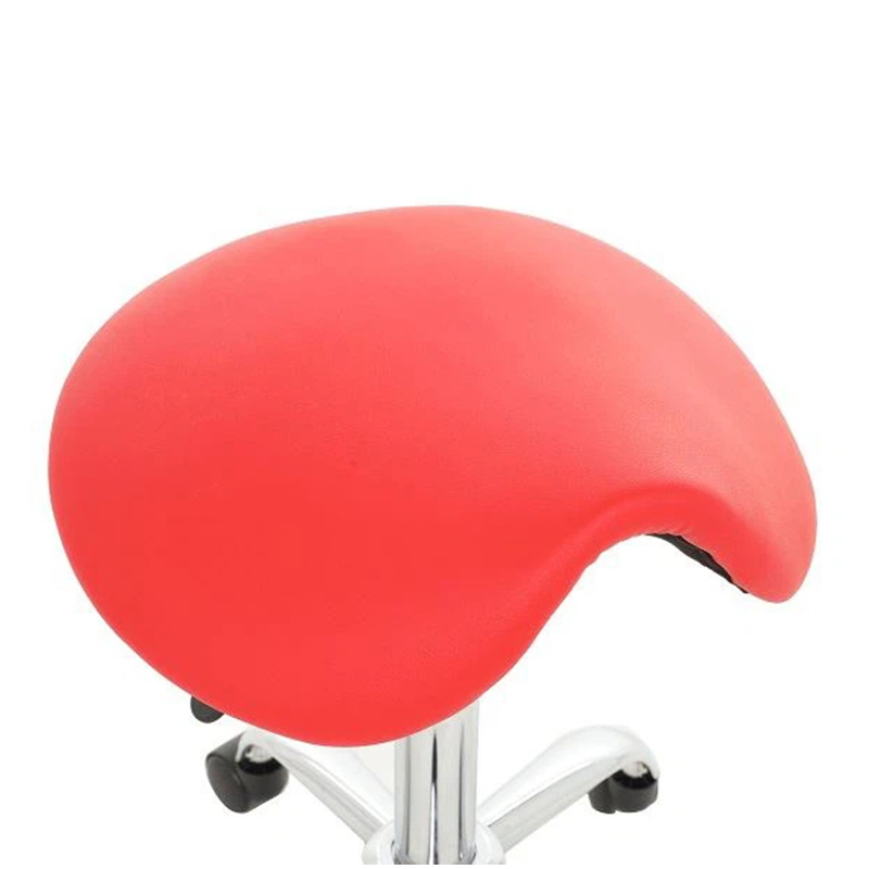 Tabouret ergonomique de selle de salon de taille pivotante avec roues