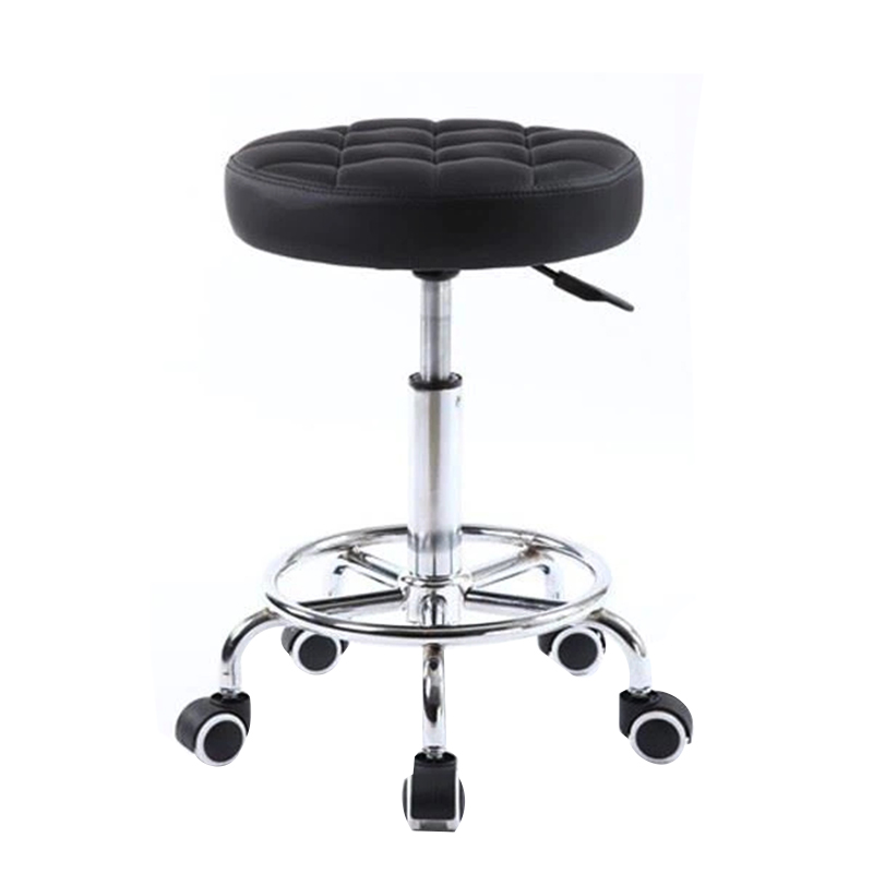 Tabouret de massage roulant noir/blanc Tabourets de pédicure