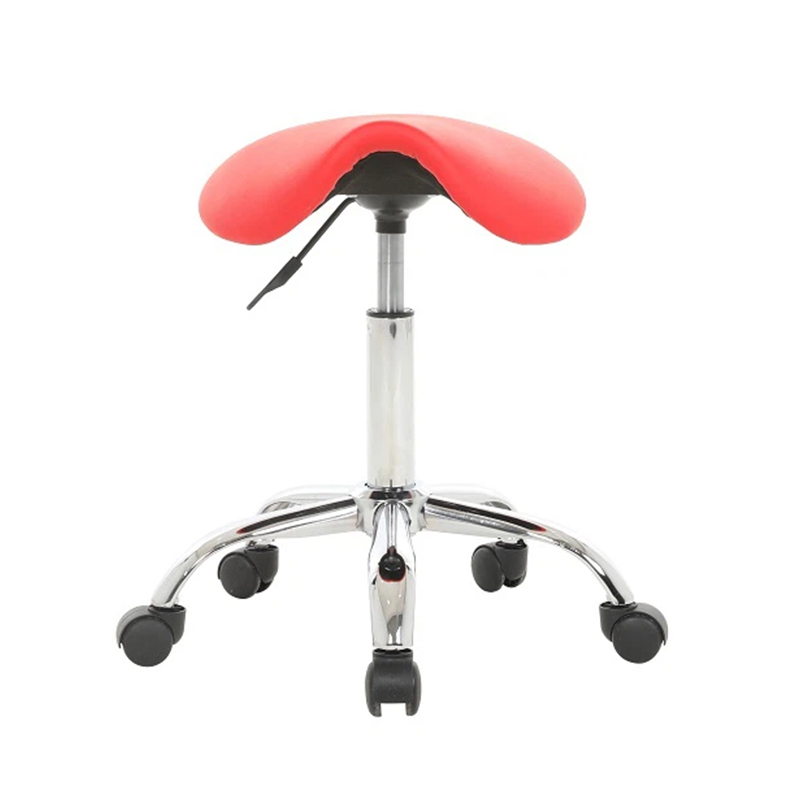 Tabouret ergonomique de selle de salon de taille pivotante avec roues