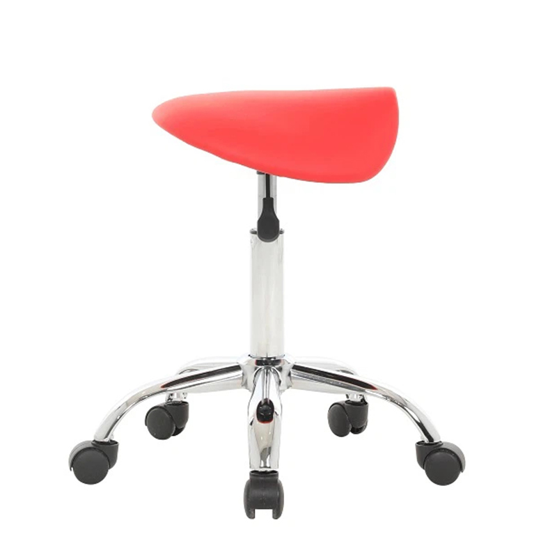 Tabouret ergonomique de selle de salon de taille pivotante avec roues