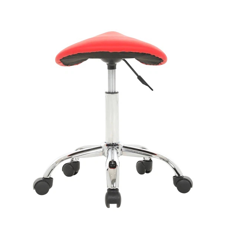 Tabouret ergonomique de selle de salon de taille pivotante avec roues