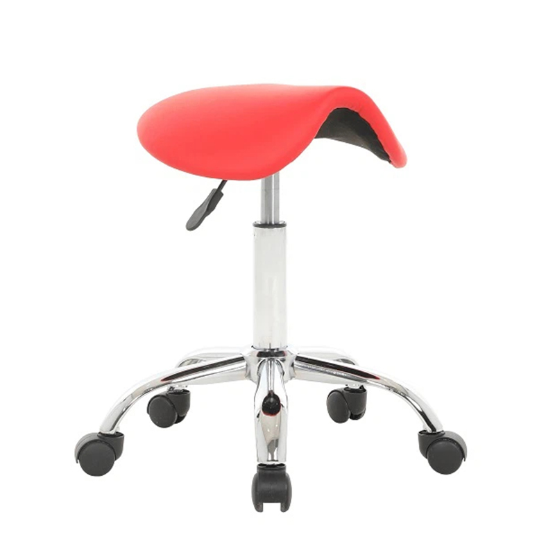 Tabouret ergonomique de selle de salon de taille pivotante avec roues