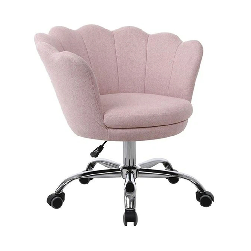 Fauteuil de loisirs moderne à coque pivotante à dossier haut en velours