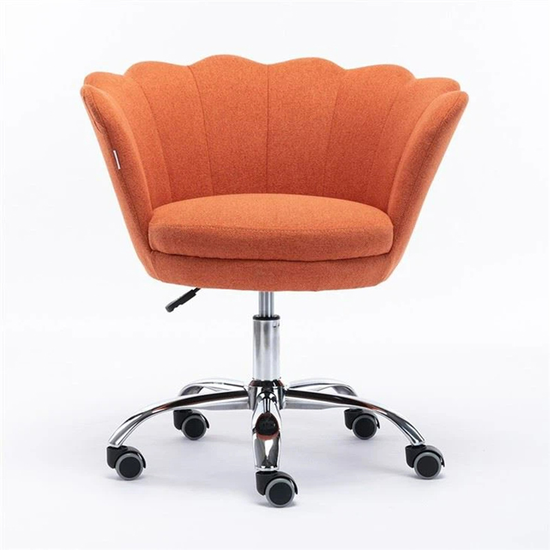 Fauteuil de loisirs moderne à coque pivotante à dossier haut en velours